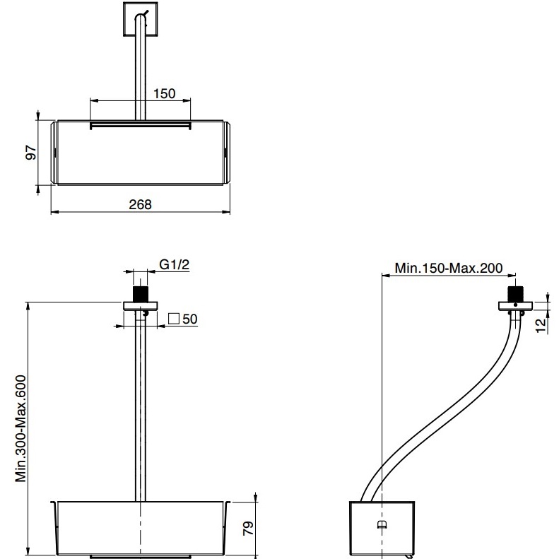 Дополнительный модуль "каскад" для F2993 Fima Carlo Frattini Wellness F2995CR (хром)